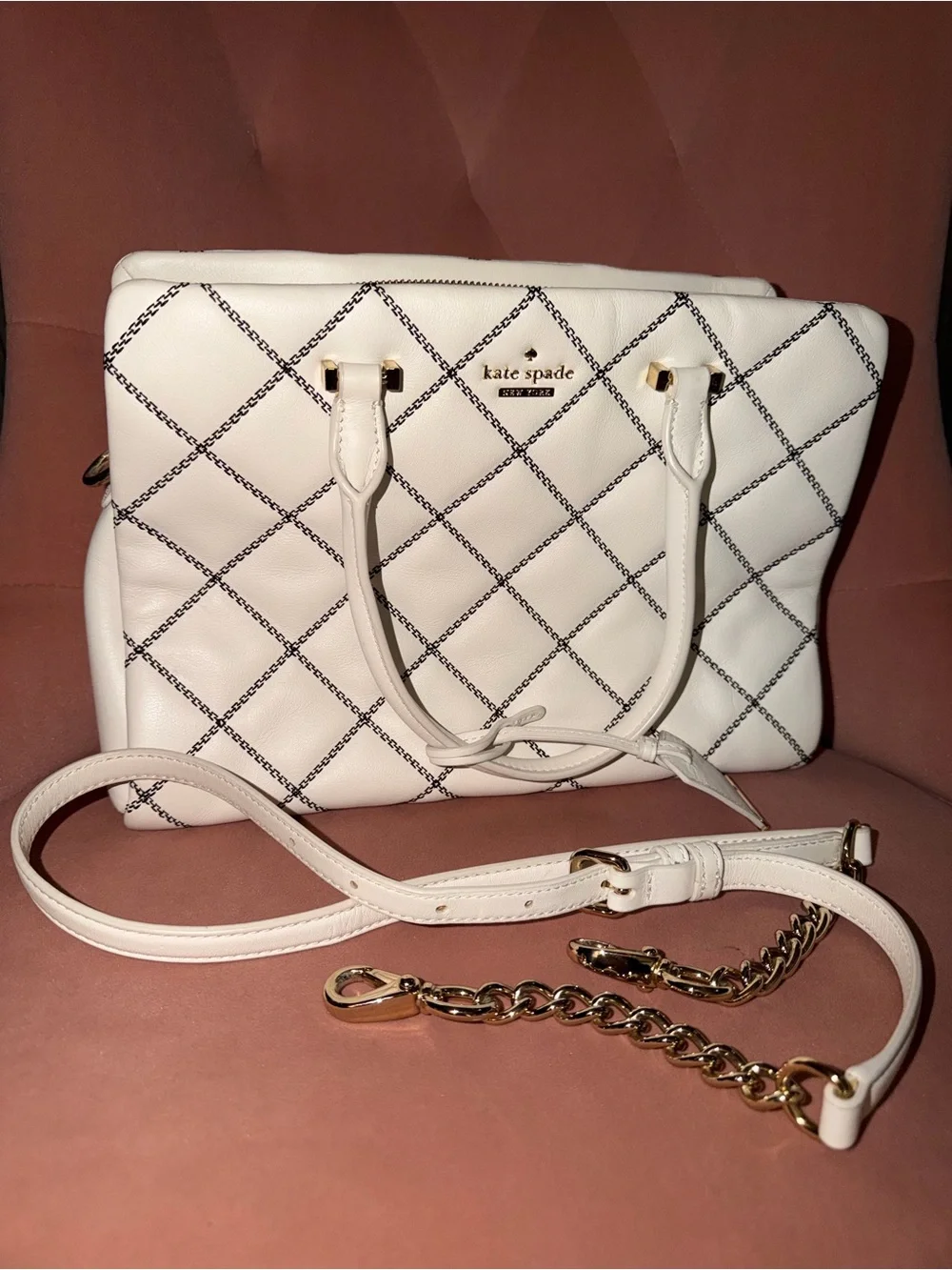 Kate Spade New York Quilted Leather Emerson Place Olivera Handbag